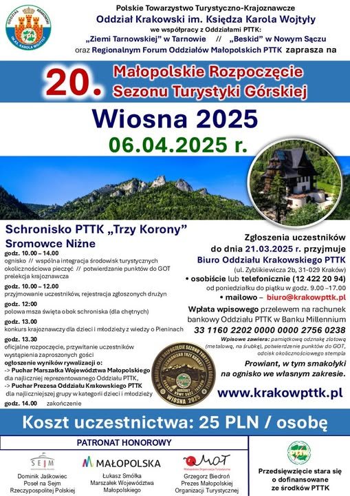 XX Małopolskie Rozpoczęcie Sezonu Turystyki Górskiej