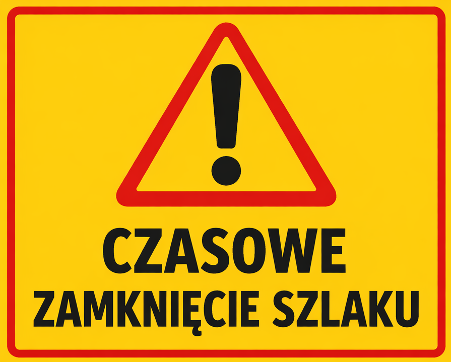 Okresowe zamknięcie fragmentu zielonego szlaku od wylotu Żlebu Jaroniec do doliny Lejowej.